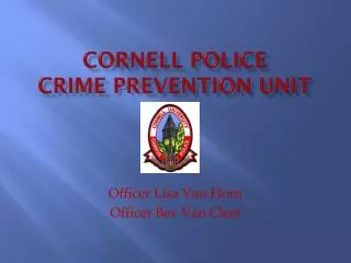 Cornell Police Crime Prevention Unit
