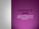 LEARNING TO LEARN - slide 1