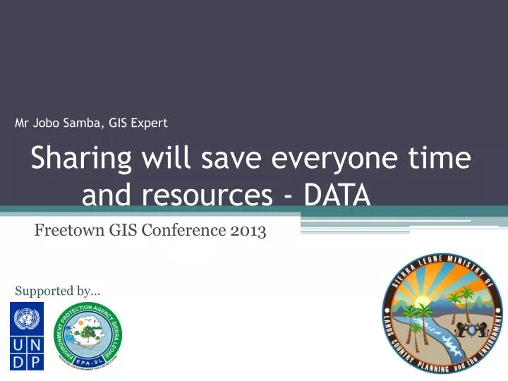 sharing will save everyone time and resources data