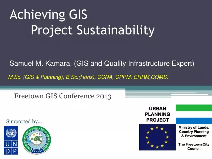 achieving gis project sustainability
