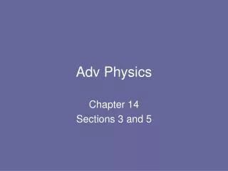 Adv Physics