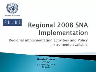 Regional 2008 SNA Implementation