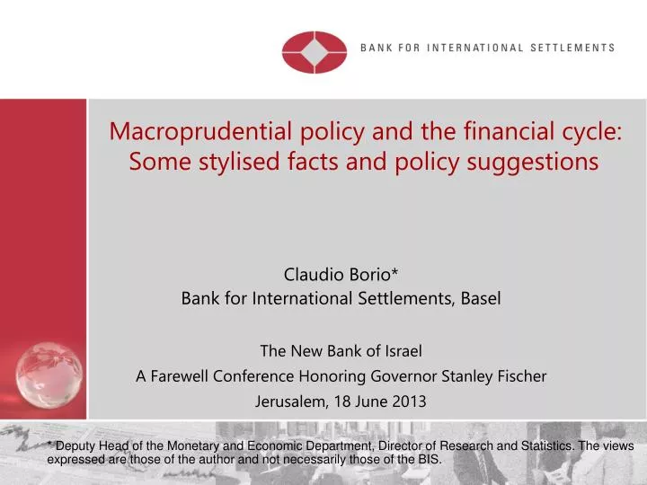 macroprudential policy and the financial cycle some stylised facts and policy suggestions
