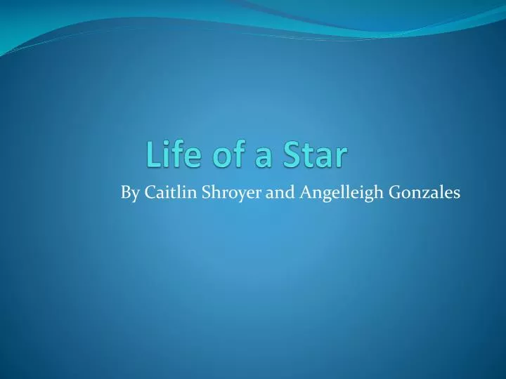 life of a star