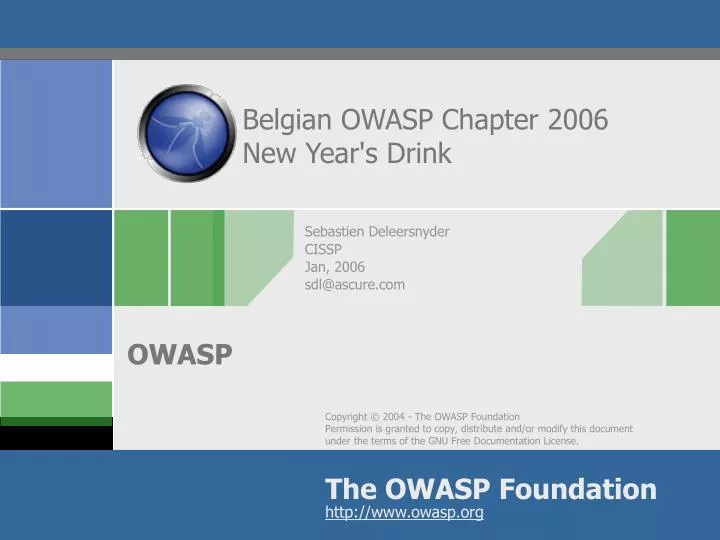 belgian owasp chapter 2006 new year s drink