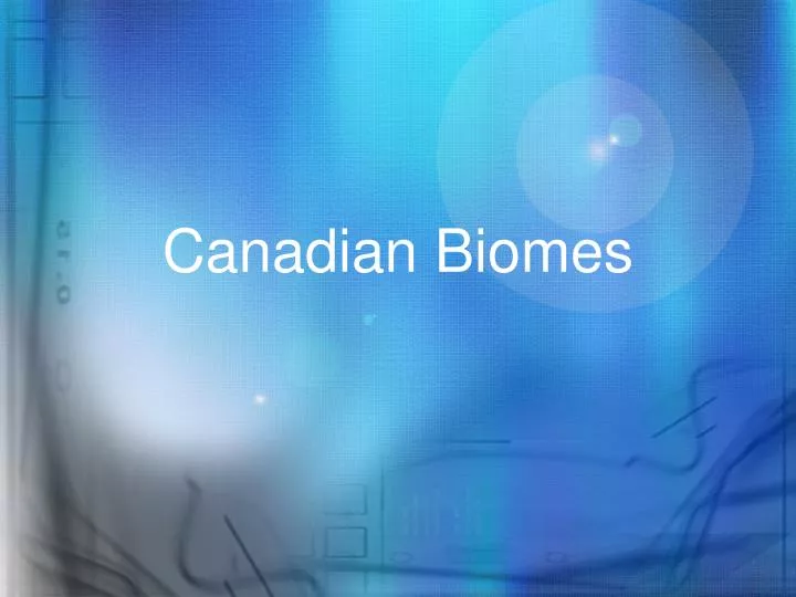 canadian biomes