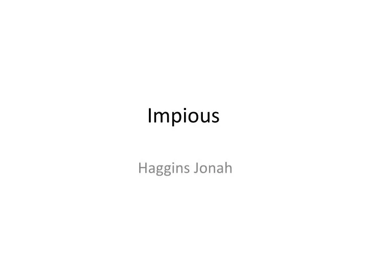 impious