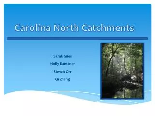 Carolina North Catchments