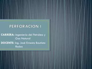 perforacion i