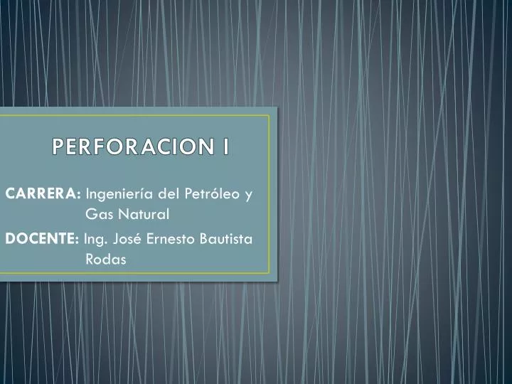 perforacion i