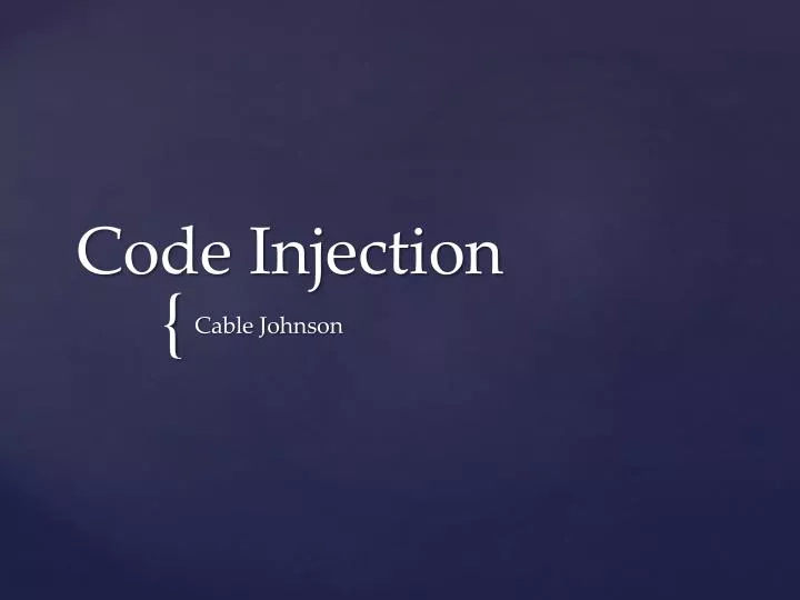 code injection