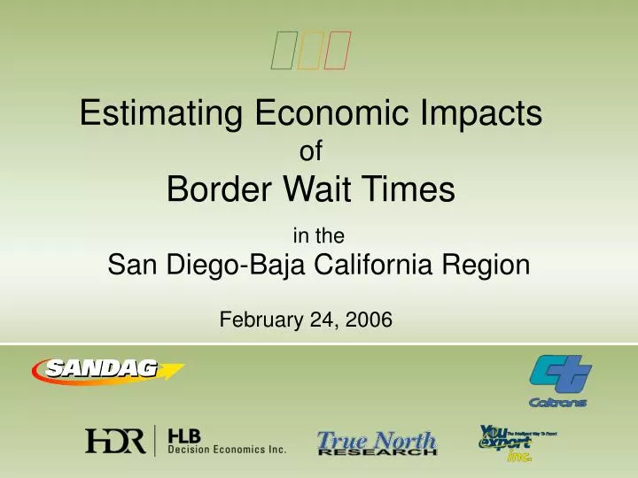 estimating economic impacts of border wait times