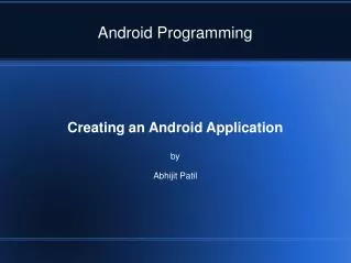 Android Programming