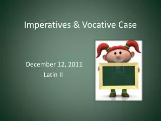 imperatives vocative case