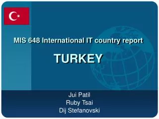 MIS 648 International IT country report TURKEY