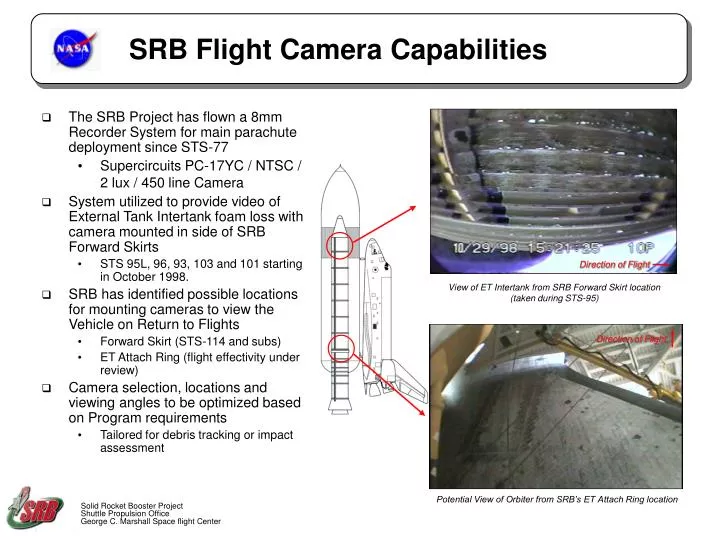 srb flight camera capabilities