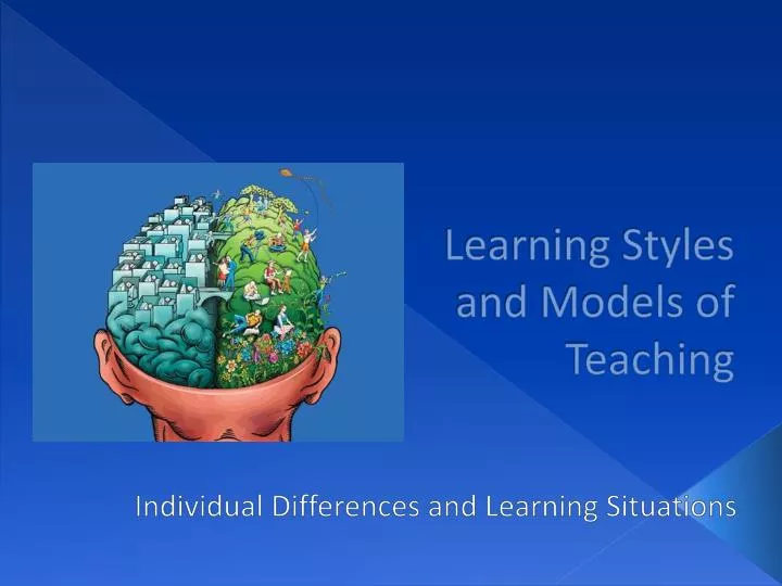 learning styles and models of teaching