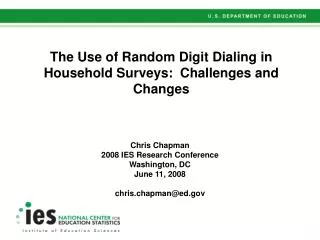 The Use of Random Digit Dialing in Household Surveys: Challenges and Changes