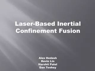 Laser-Based Inertial Confinement Fusion