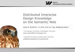 Distributed Imprecise Design Knowledge on the Semantic Web