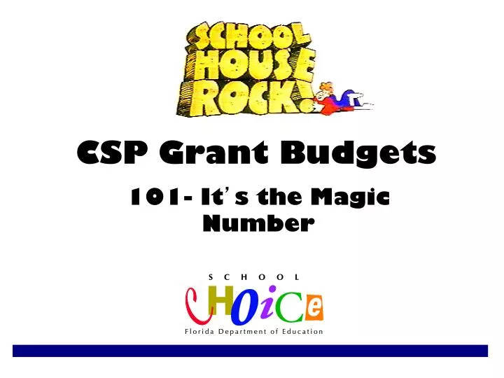 csp grant budgets