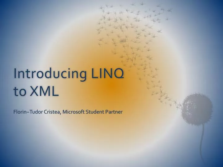 introducing linq to xml