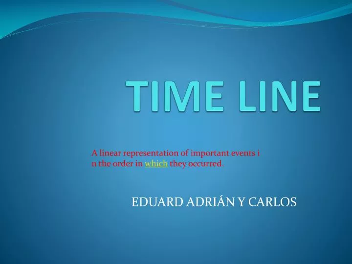 time line