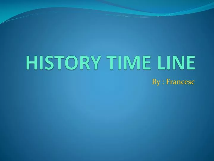 history time line