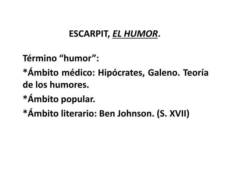 escarpit el humor