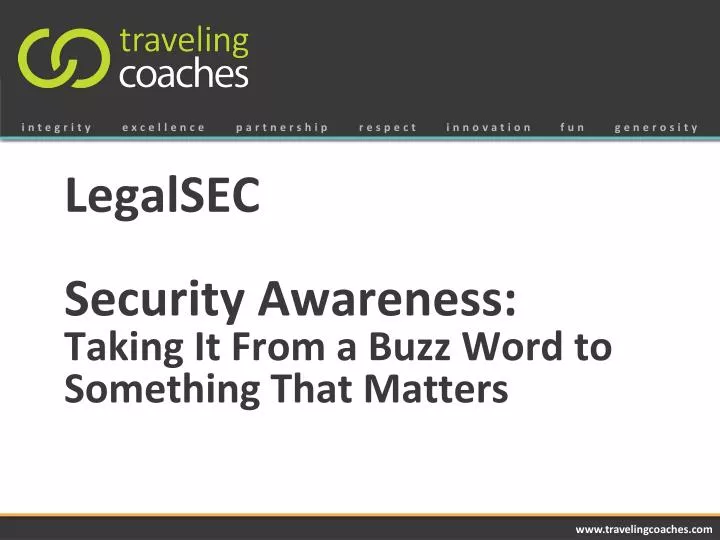 legalsec security awareness taking it from a buzz word to something that matters