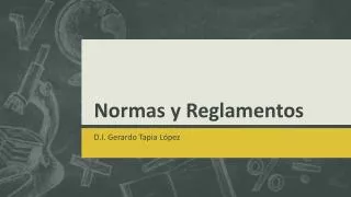 normas y reglamentos