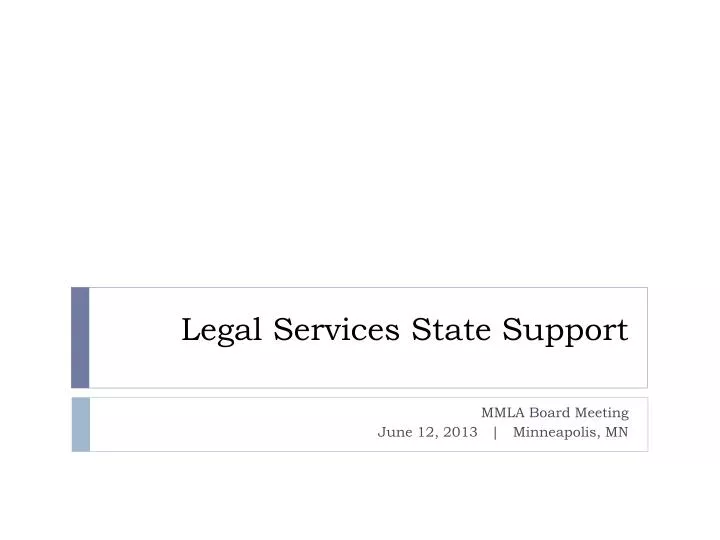 legal services state support