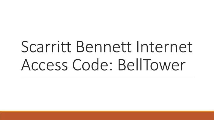 scarritt bennett internet access code belltower