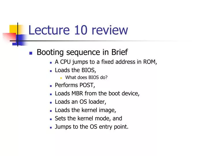 lecture 10 review
