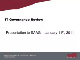 IT Governance Review