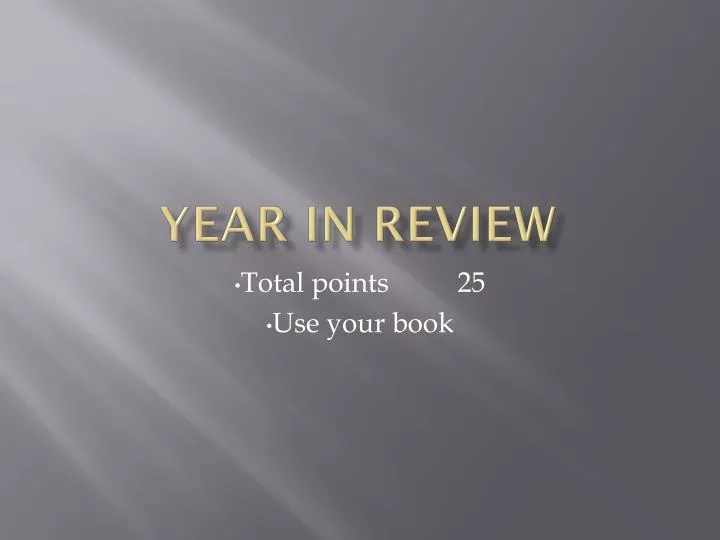 year in review