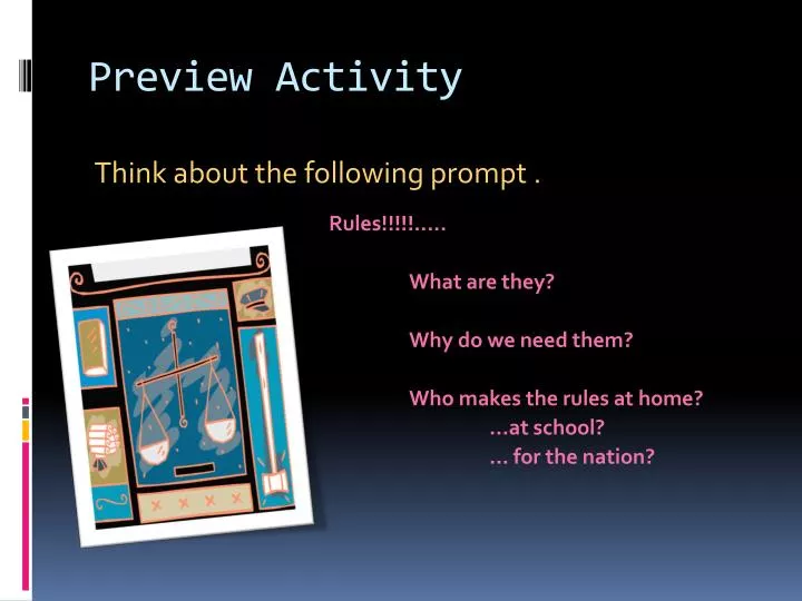 preview activity