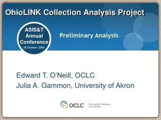 OhioLINK Collection Analysis Project