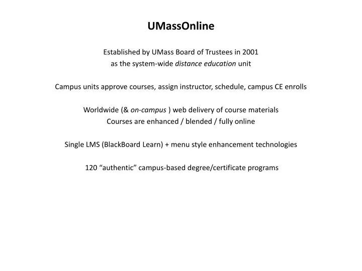 umassonline