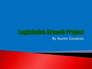 Legislative Branch Project