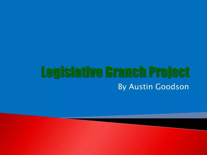 legislative branch project