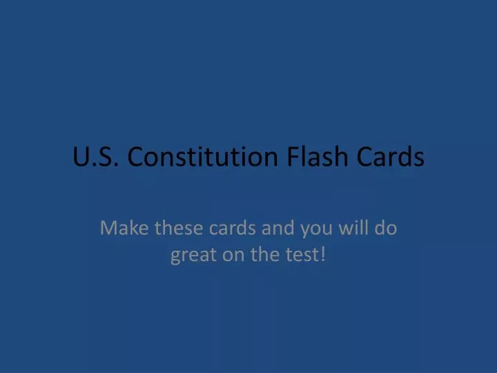 u s constitution flash cards