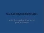 U.S. Constitution Flash Cards - slide 1