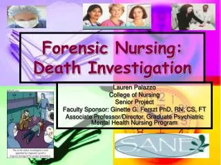 Forensic Nursing: Death Investigation