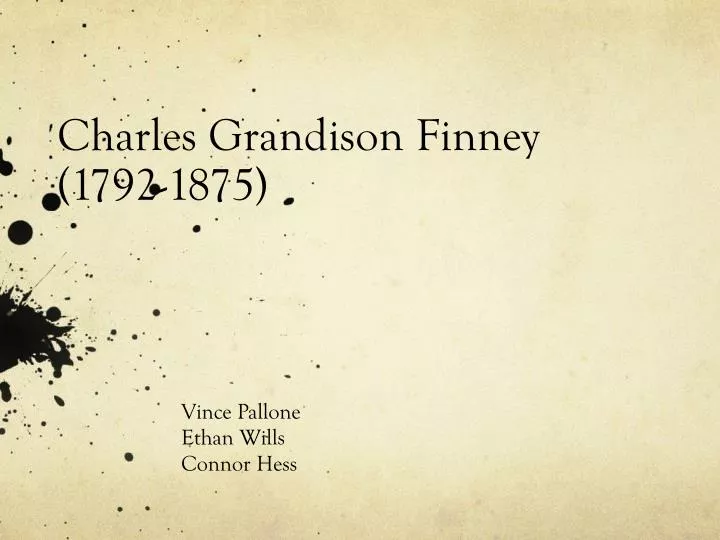charles grandison finney 1792 1875