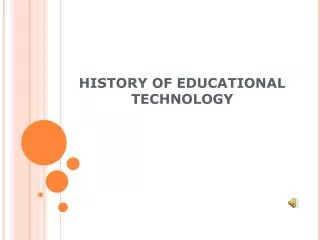 history of educational technology