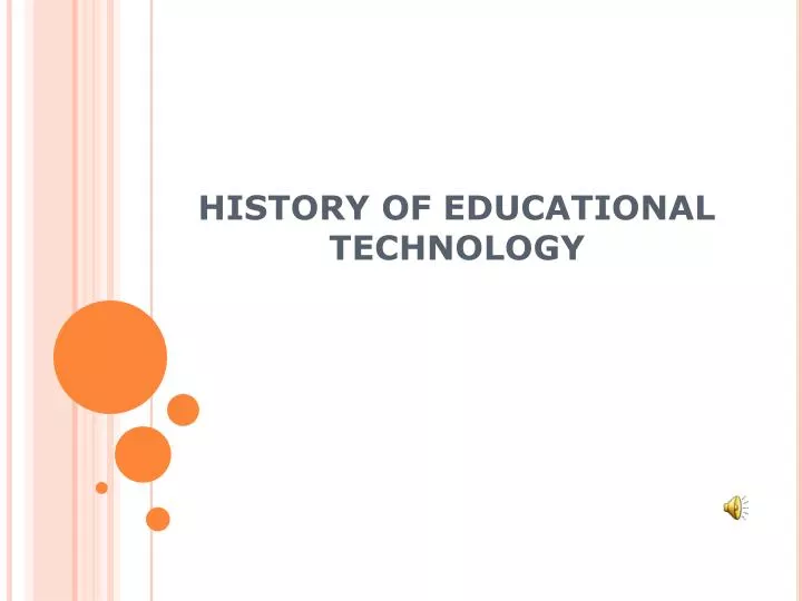 history of educational technology