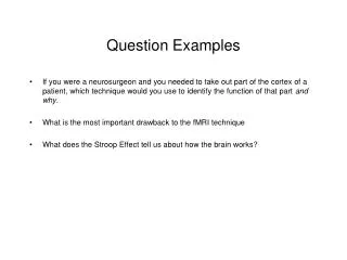Question Examples