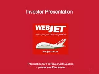 Investor Presentation