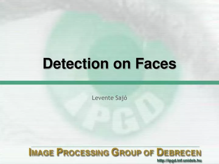 detection on faces